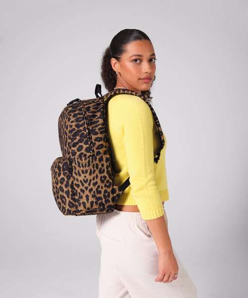 Leopard print backpack
