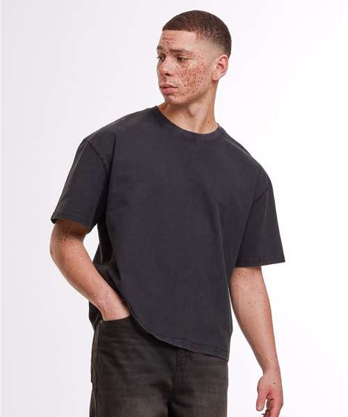 Vintage cropped heavy oversized tee