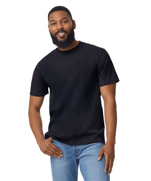 Softstyle™ midweight adult no-label enzyme wash t-shirt