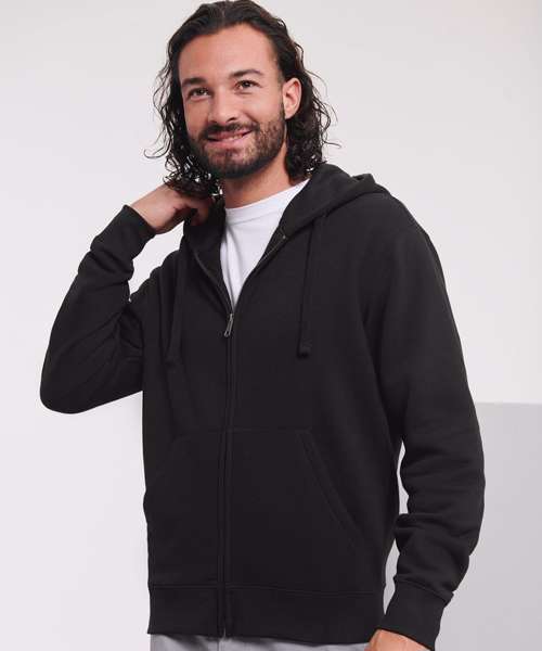 Authentic zipped hooded sweat