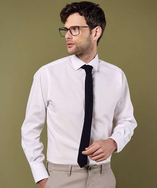 Tailored business shirt long-sleeved (tailored fit)