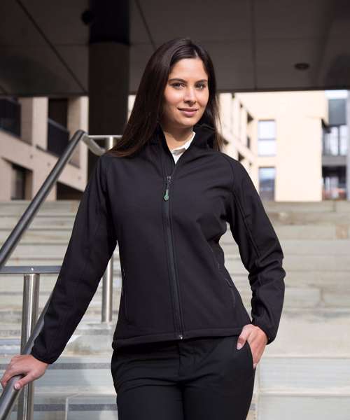 Womens printable softshell with recycled fleece inner