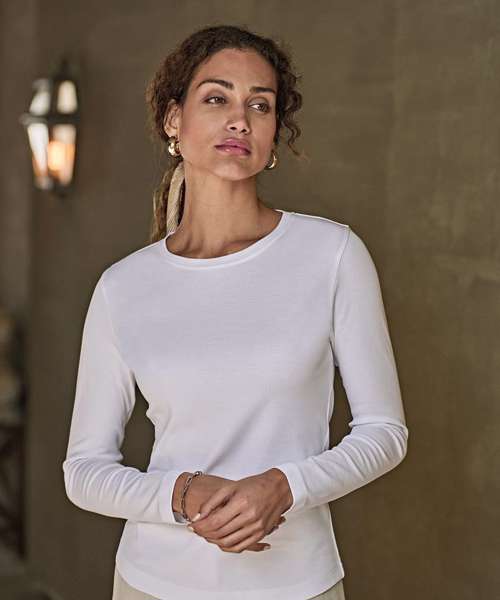 Women’s long sleeve interlock tee (590)