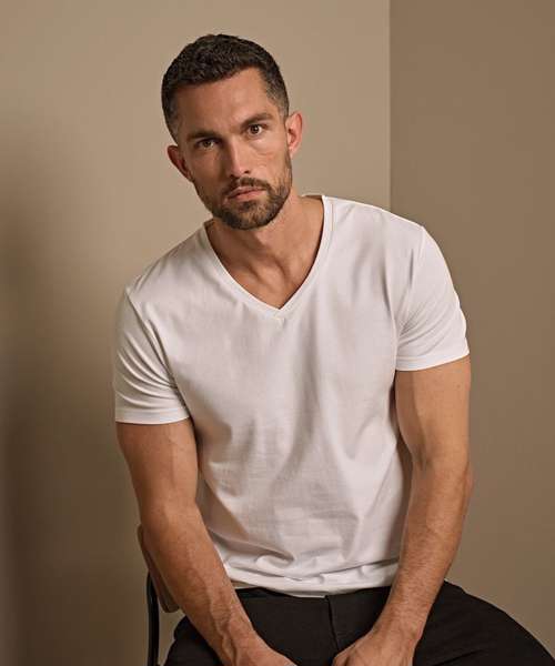 Stretch v-neck tee (401)