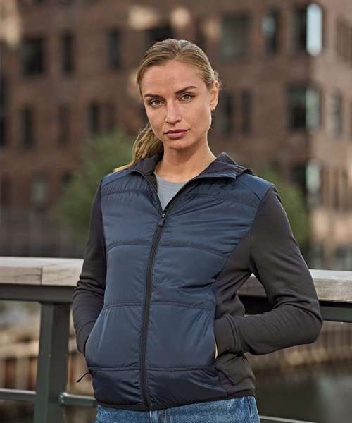 Women’s hybrid-stretch hooded jacket (9113)