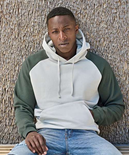 UNLABELED two-tone hooded sweatshirt (5156)