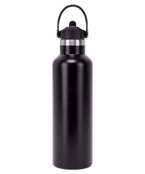 TriDri® Vacuum sports water bottle with flip-up straw